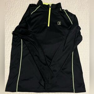 PGA Tour Green and Black Quarter Zip